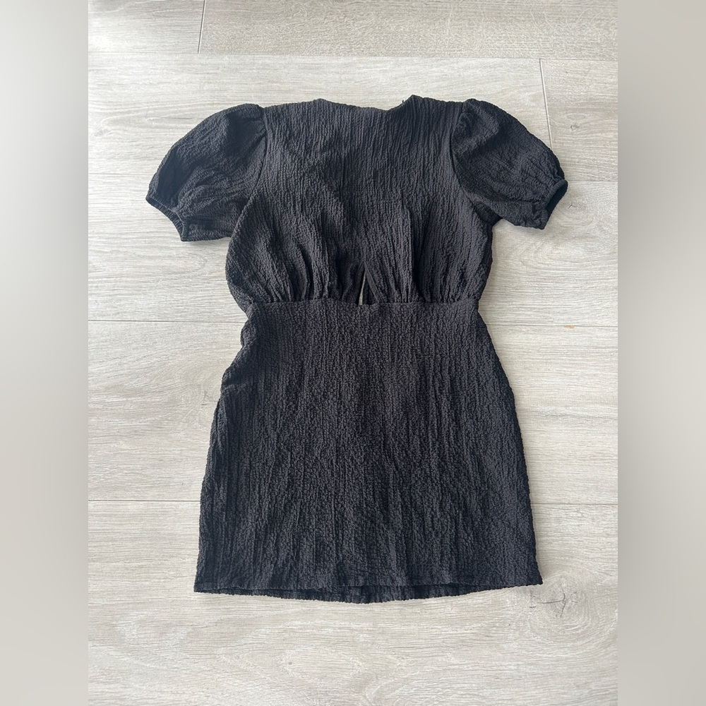 Nasty Gal Mini Little Black Dress cut out short sleeve